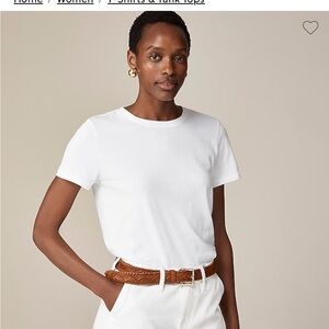 Jcrew vintage Jersey white tshirt - never been worn, in bag, with tags. Size XL